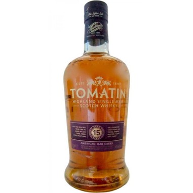 Tomatin 15 Years Old American Oak Casks 70cl