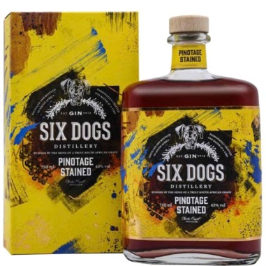 Gin Six Dogs Pinotage Stained 70cl