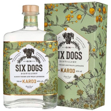 Gin Six Dogs Karoo 70cl