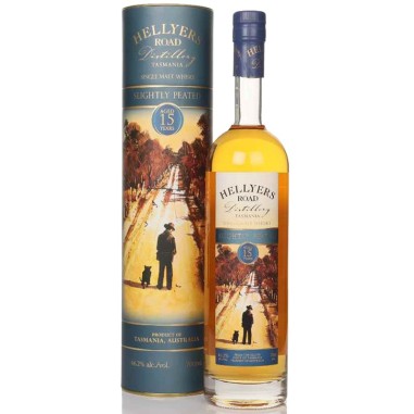 Hellyers Road 15 Years Old Slightly Peated 70cl
