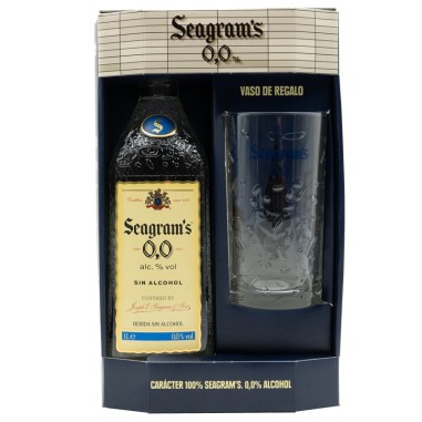Gin Seagram´s Sin Alcohol 0,0 + Vaso 1L