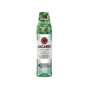 Bacardi Carta Blanca + Vaso 70cl