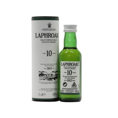 Laphroaig 10 Year Old Islay Single Malt Scoth Whisky 5cl