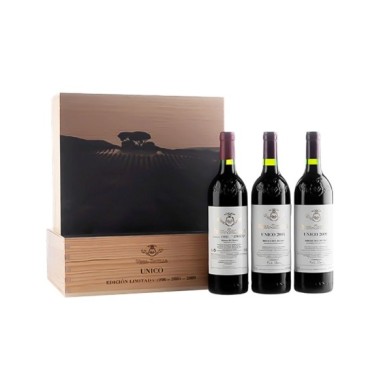 Caja Edición Limitada Coleccionista Vega Sicilia Reserva Unico (1996,2004,2009)