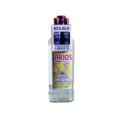 Pack Gin Larios London Dry 1L + 2 miniaturas Larios 12