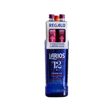 Pack Gin Larios 12 70cl + 2 miniaturas Larios Rosé